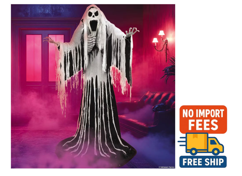 7' Animated Towering Wailing Soul Halloween Decoration