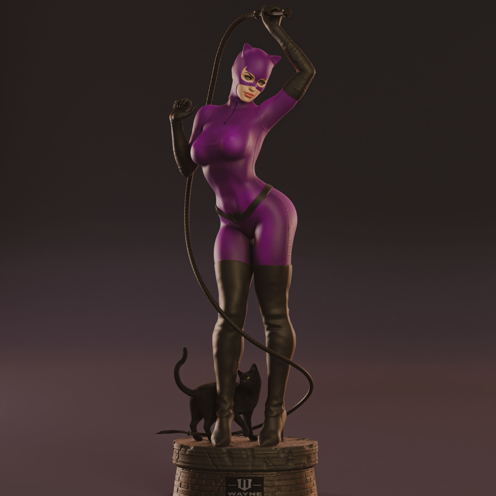 Catwoman Comics Statue Highly Detailed Hand-Painted Collector Figure