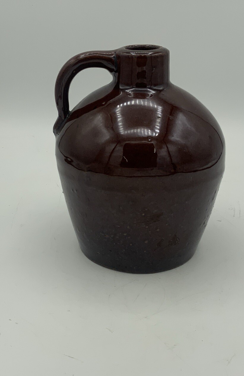 Vintage Brown Glazed Stoneware Pottery Jug /impressed Back Stamp Vintage Brown Glazed Stoneware Pottery Jug /impressed Back Stamp