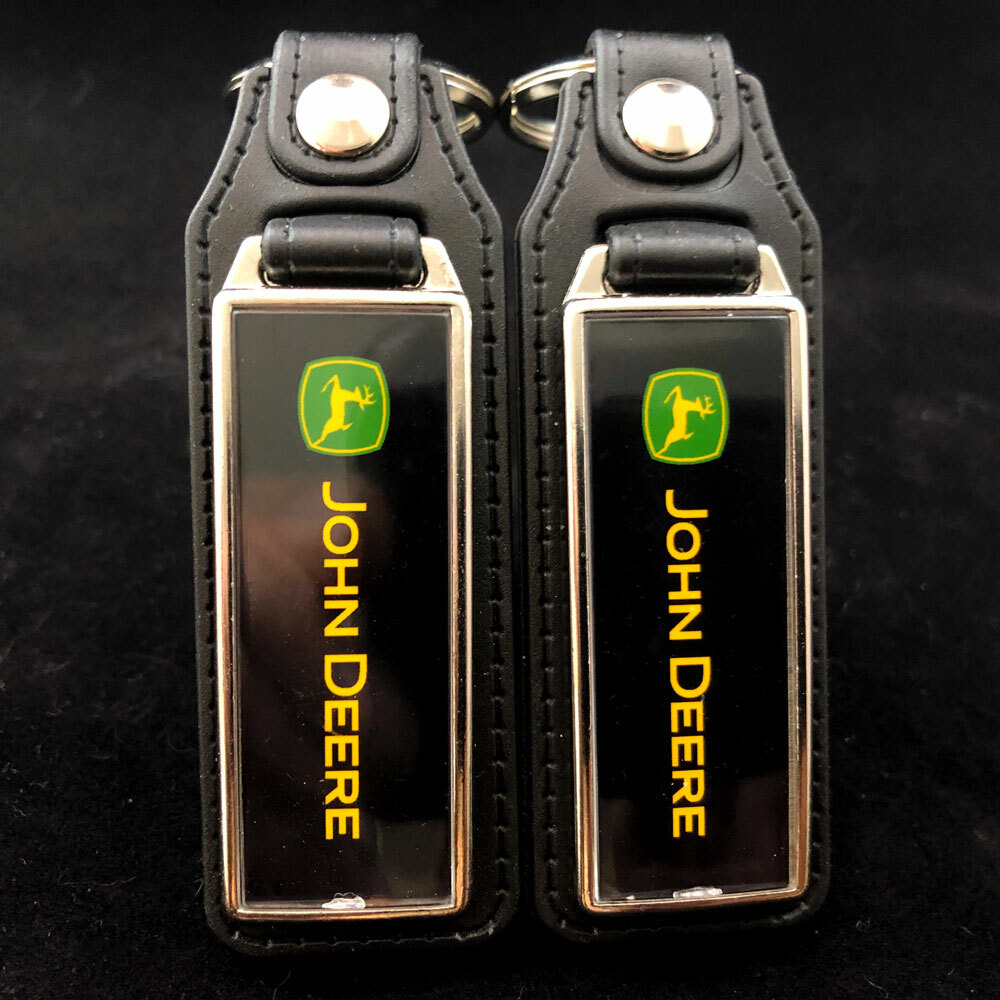 Key Fobs Key Ring Keychain For John Deere Tractors  (2-Pack)
