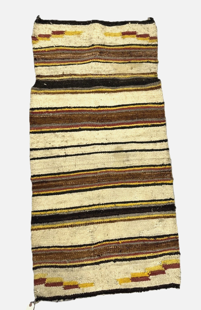 Navajo Double Banded Saddle Blanket ca. 1930  60\