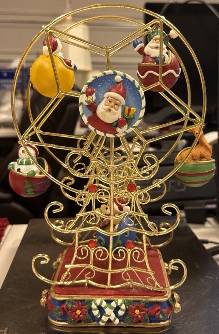 266-Vintage Studio Nova Christmas Ferris Wheel Musical Rotating Figurines 266-Vintage Studio Nova Christmas Ferris Wheel Musical Rotating Figurines