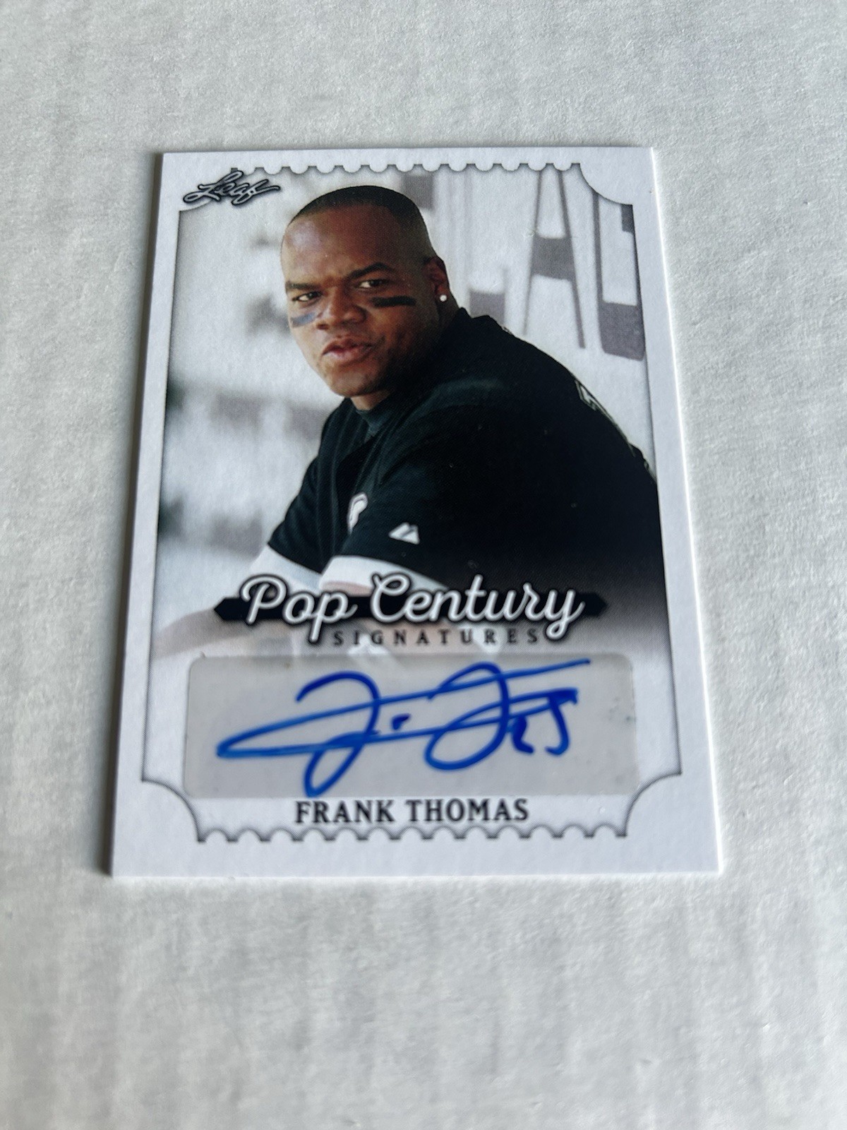 Frank Thomas Auto 2016 Leaf Pop Century Signatures BA-FT1 Frank Thomas