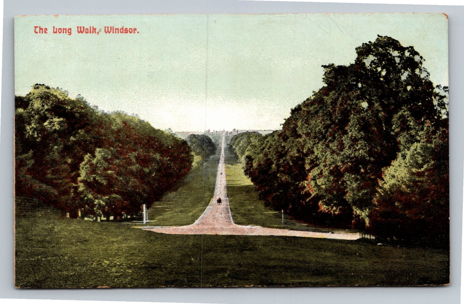 The Long Walk Windsor Castle UK Edwardian Postcard Marshall\'s Series The Long Walk Windsor Castle UK Edwardian Postcard Marshall\'s Series