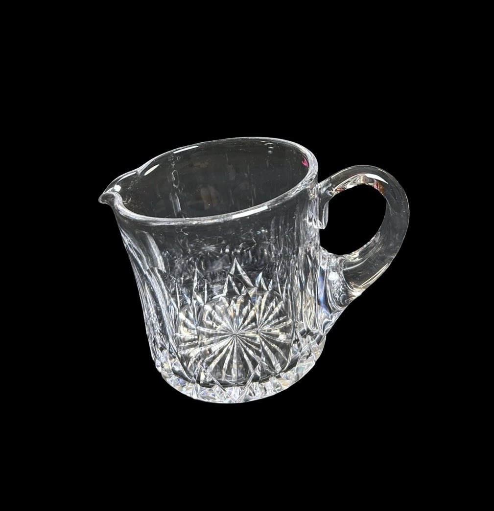 Cartier Cut Crystal Jug Small Pitcher 4.5x4 Marked Collectible Glassware Barware