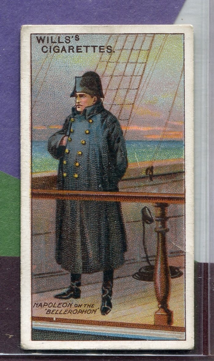 1912 W.D. & H.O. WILLS HISTORIC EVENTS TOBACCO CARD #46 NAPOLEON BONAPARTE 1912 W.D. & H.O. WILLS HISTORIC EVENTS TOBACCO CARD #46 NAPOLEON BONAPARTE