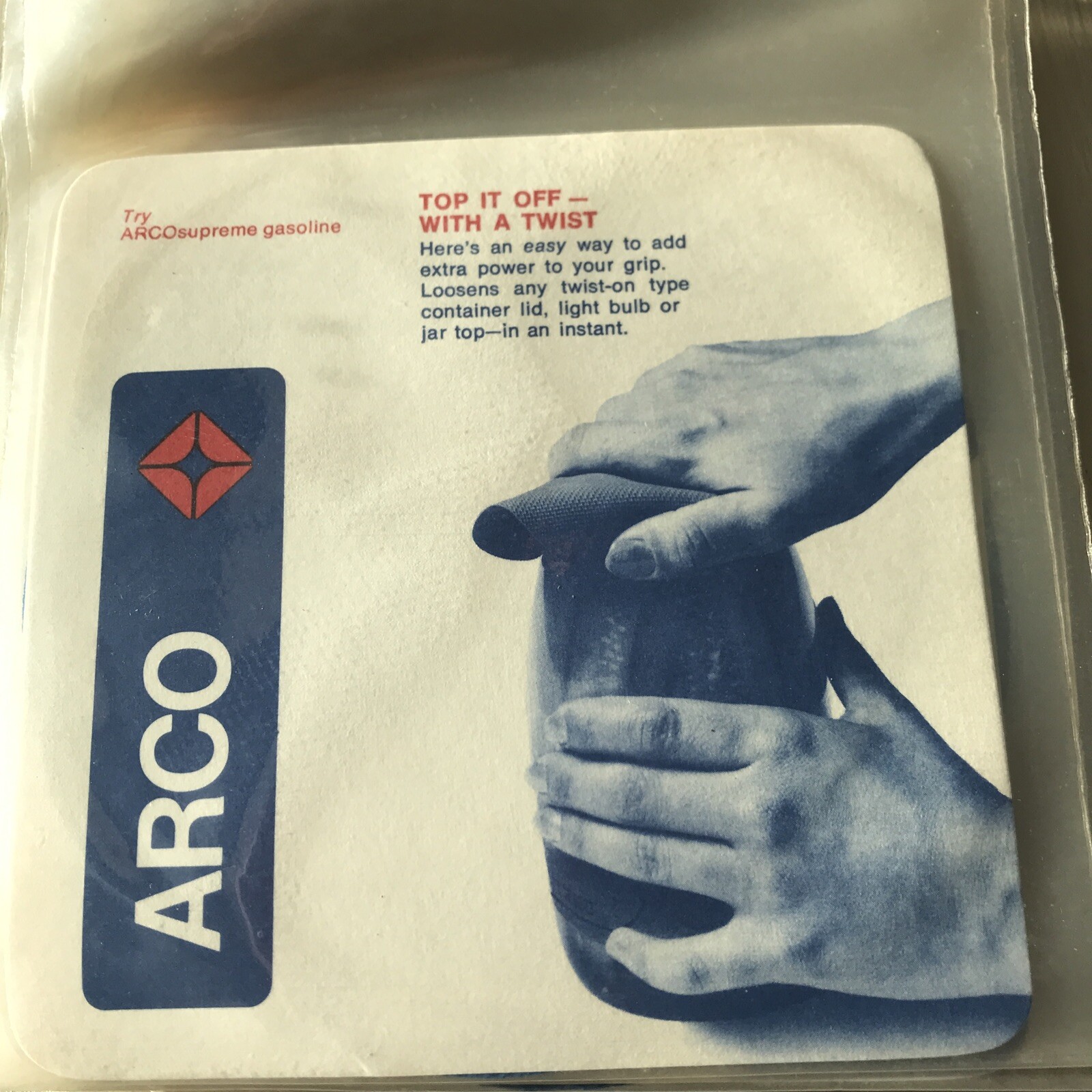1970 Jar Openers ARCO Gas Company N I S Proms Advertising  W / Original Envelope