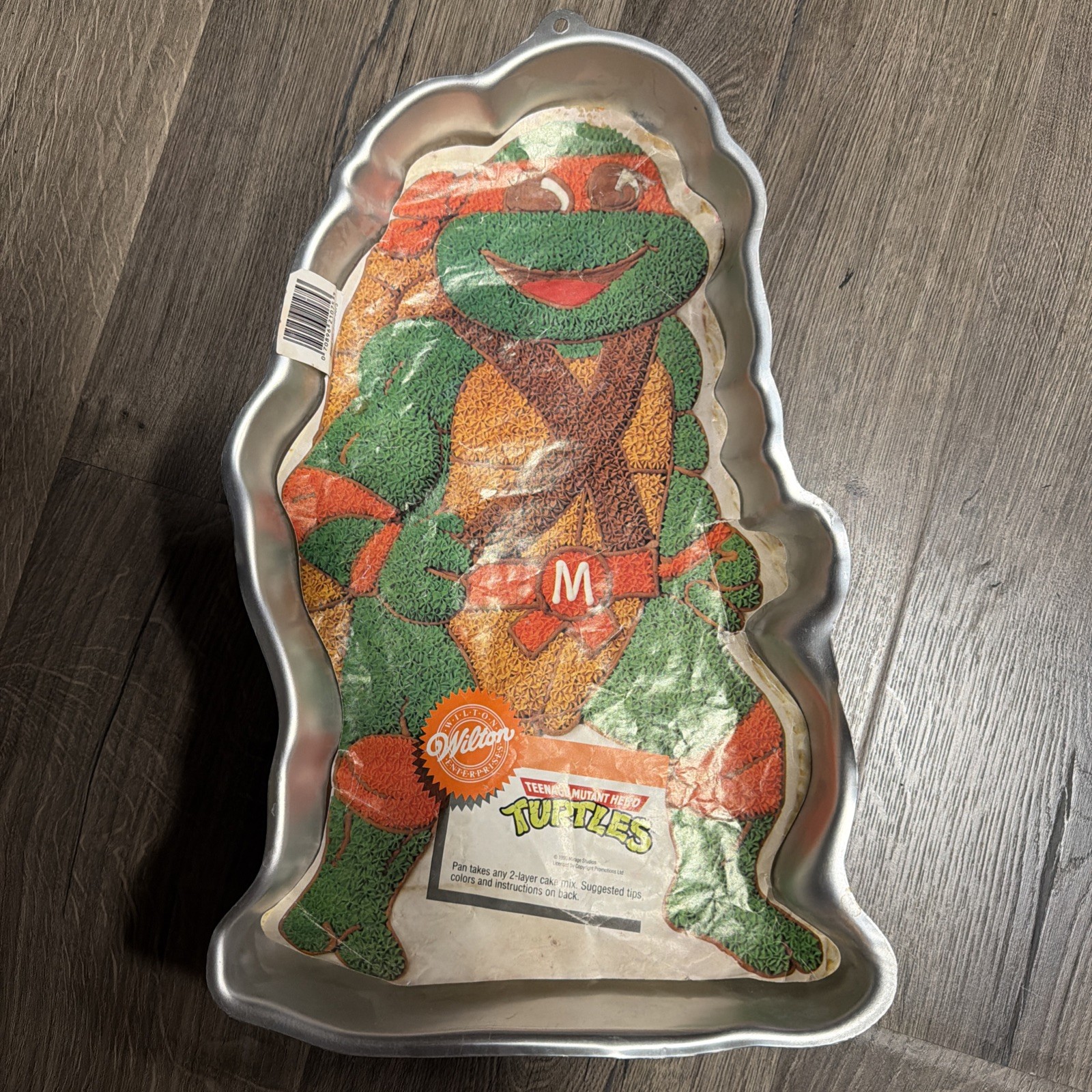 Vintage Teenage Mutant Ninja Turtles Wilton Cake Pan 1989 Michelangelo 2105-3075 Vintage Teenage Mutant Ninja Turtles Wilton Cake Pan 1989 Michelangelo 2105-3075