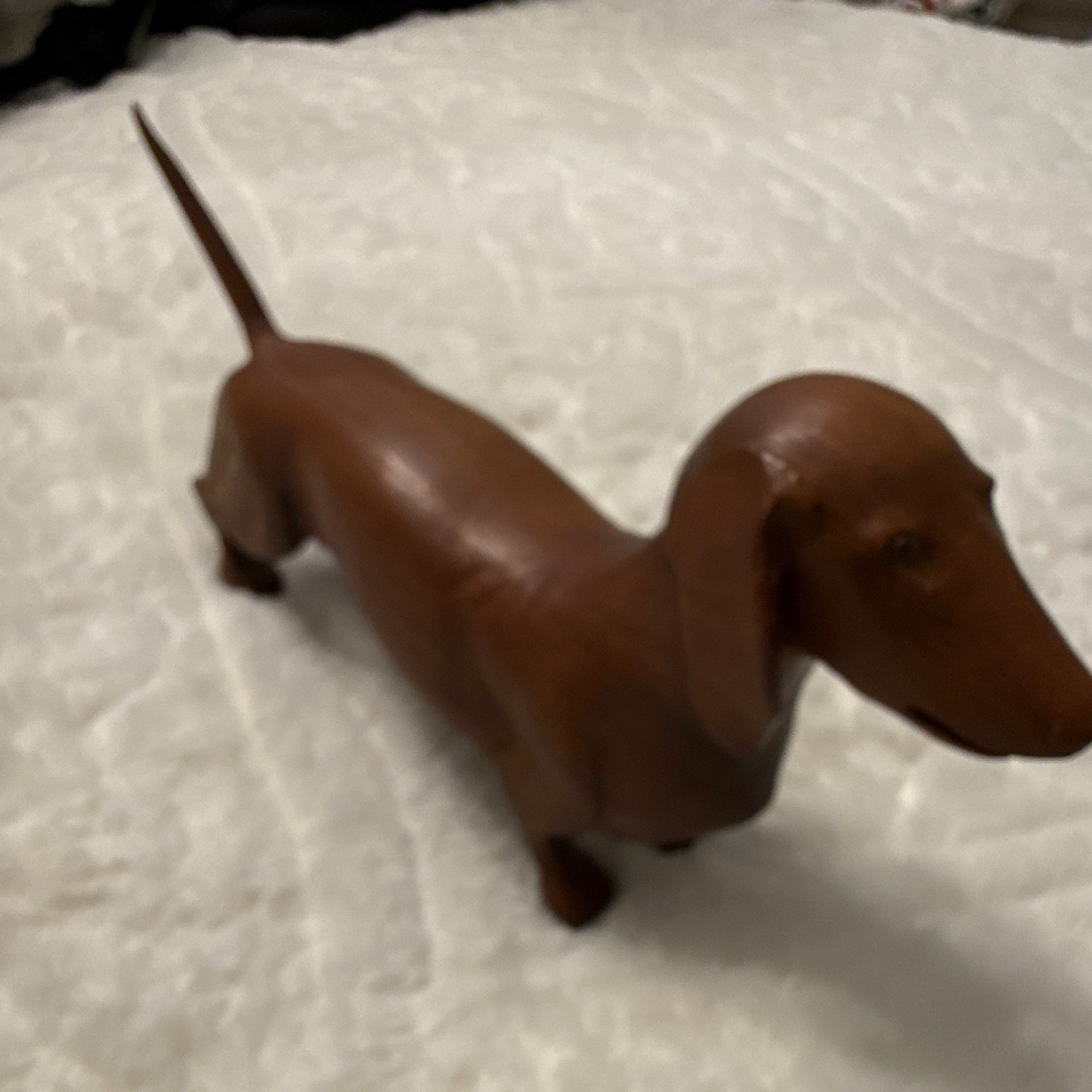 Brown Dachshund Dog Figurine Collectible Dachshund Breed Dog Statue Figure