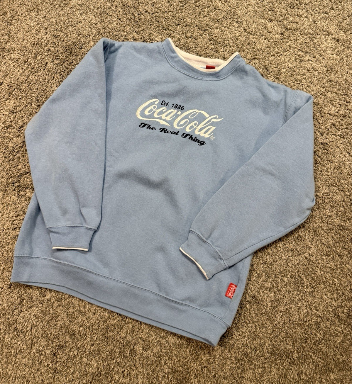 Vintage Coca-Cola Crewneck Pullover Sweatshirt Logo \