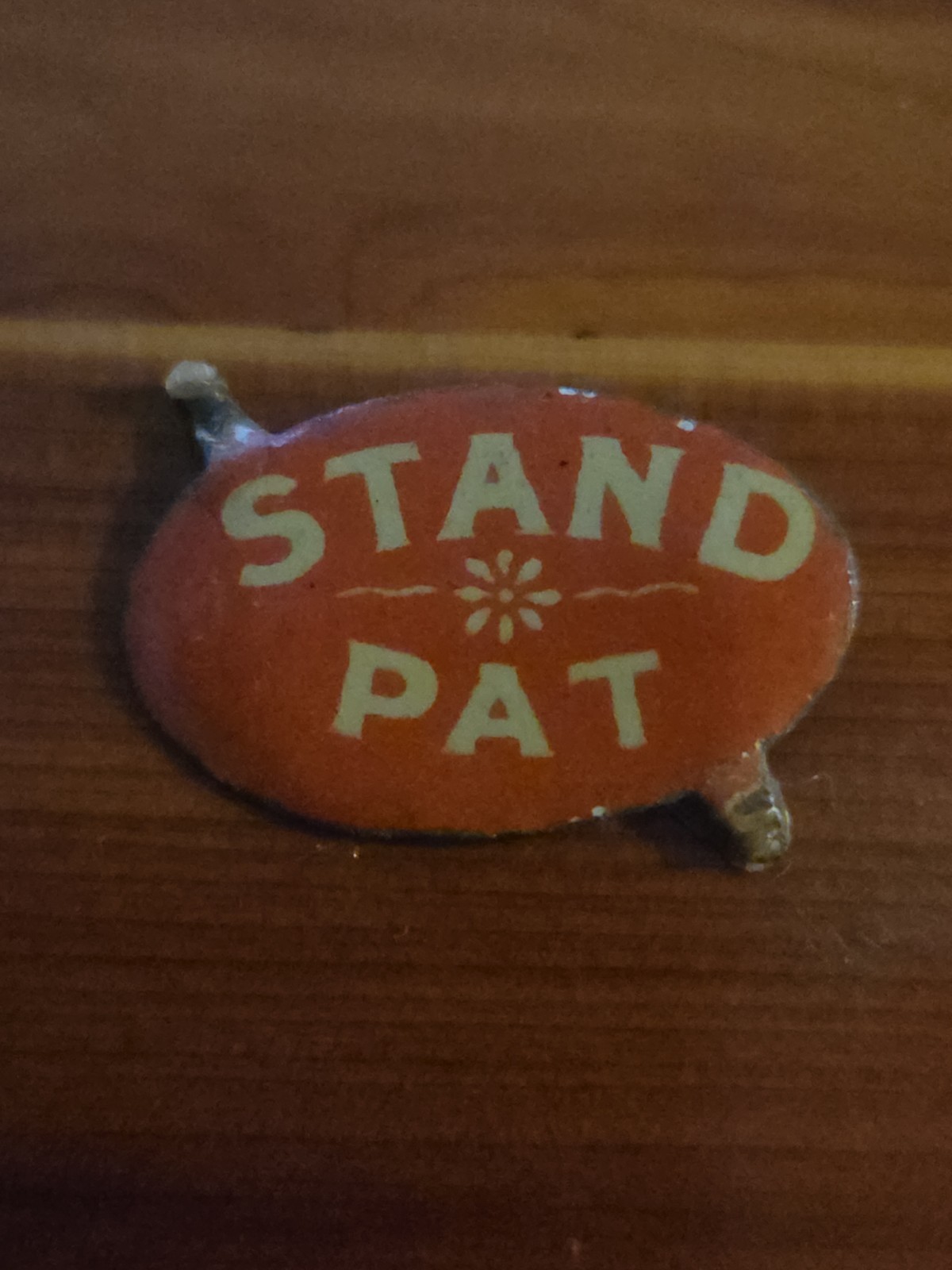 1904 Presidential Campaign Tin Tag Stand For Pat Campaign 1904 Presidential Campaign Tin Tag Stand For Pat Campaign