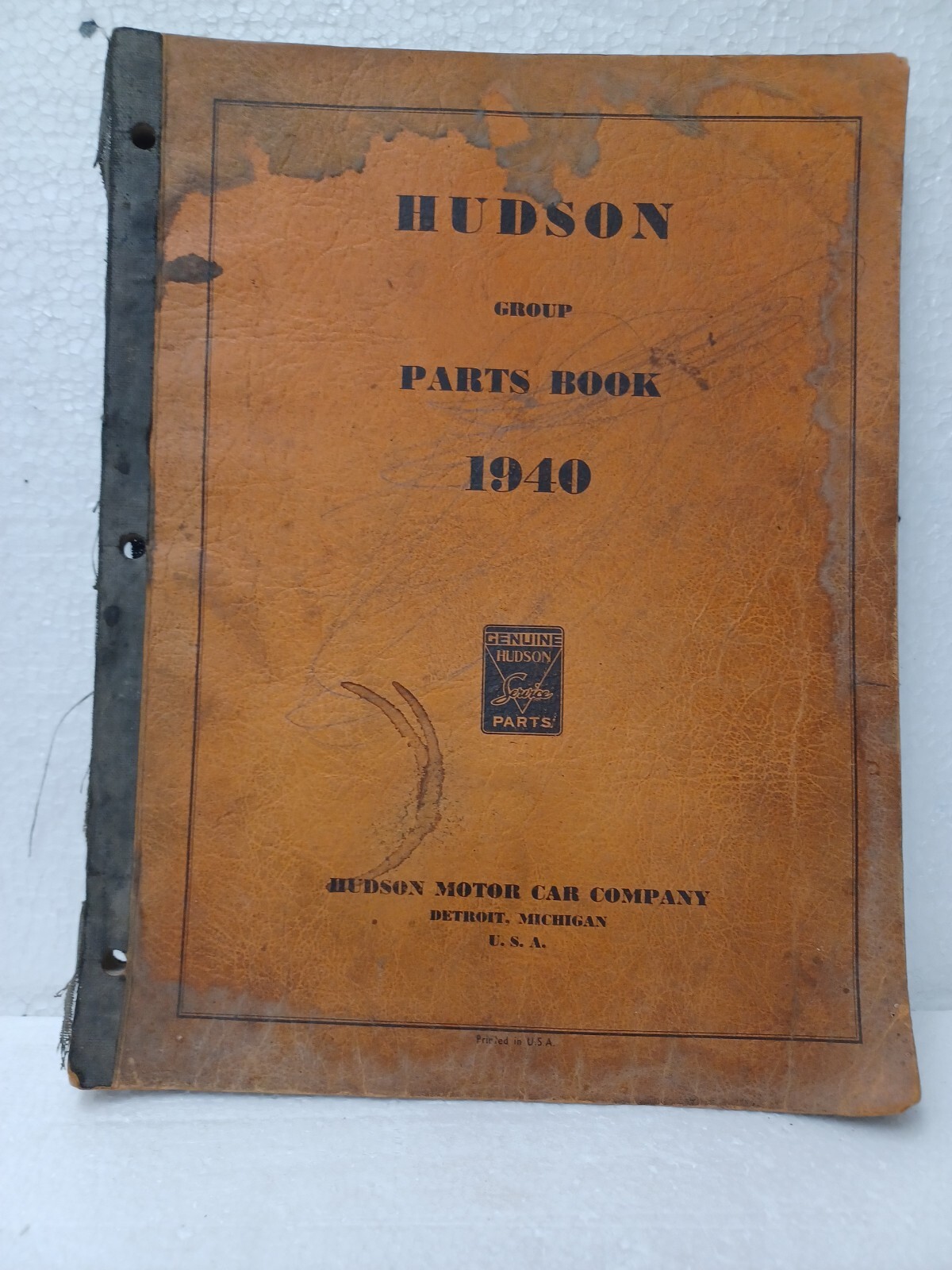 1940 Hudson Car Parts Book \