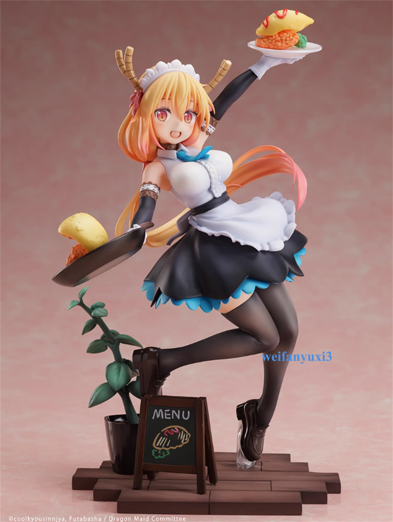 New APEX Miss Kobayashi\'s Dragon TOHRU KANNA Maid Cafe Ver. Figure Statues Gift 
