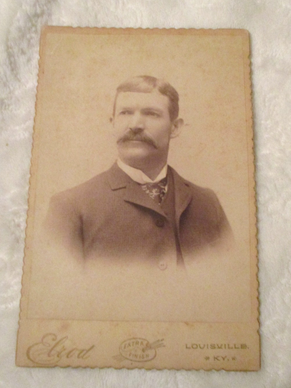Antique~Sepia-Toned~Cabinet Card~Photograph~Unidentified Gentleman~Late 1800's Antique~Sepia-Toned~Cabinet Card~Photograph~Unidentified Gentleman~Late 1800's
