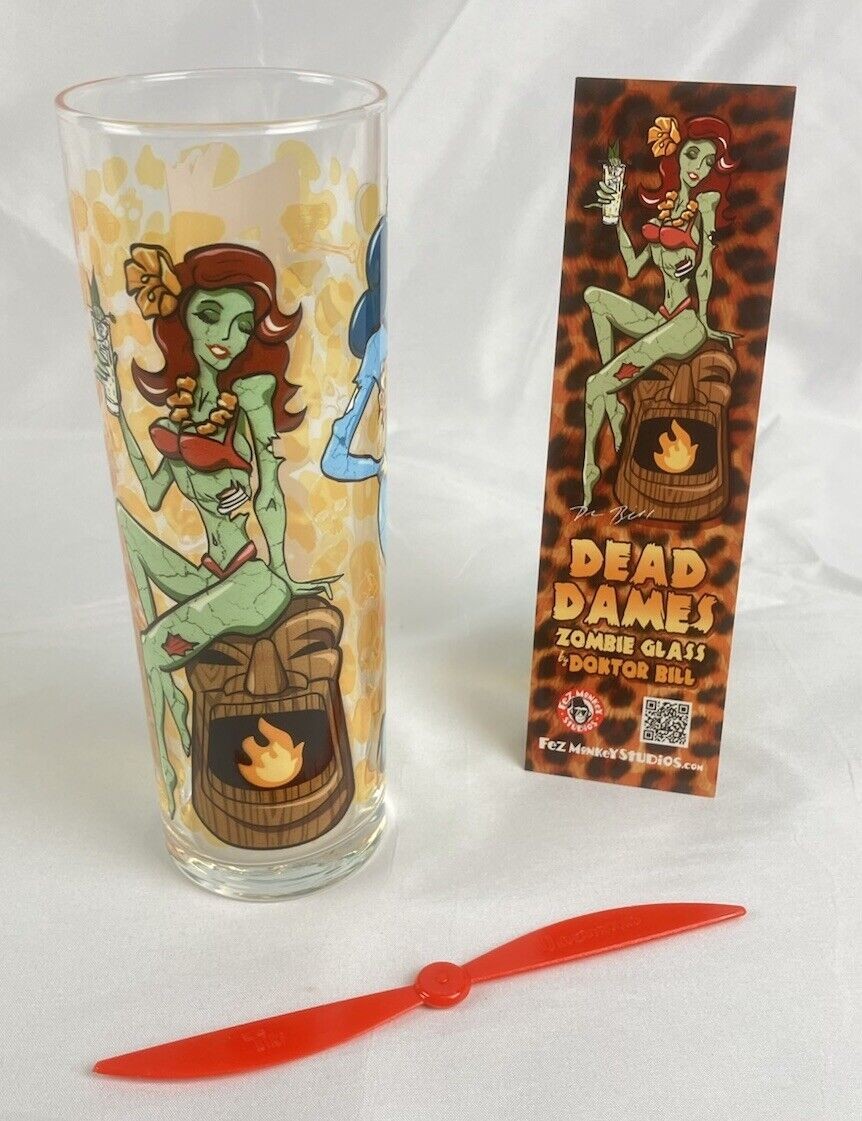 Tiki Underground Zombie Glass Dead Dames Barware Highball Cocktail Doktor Bill