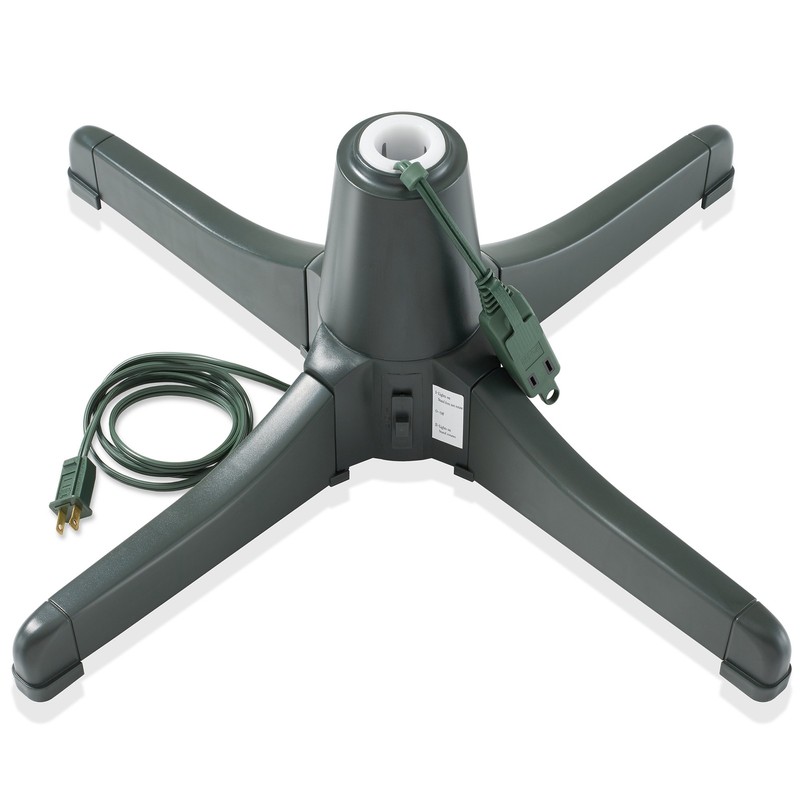 360-Degree Rotating Christmas Tree Stand, Holds up to 7.5FT Tree, 3 Settings