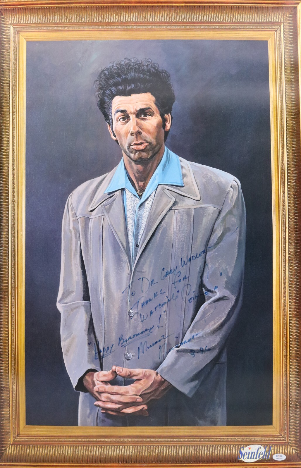 Michael Richards ~ Signed Autographed Seinfeld Cosmo Kramer Poster ~ PSA DNA