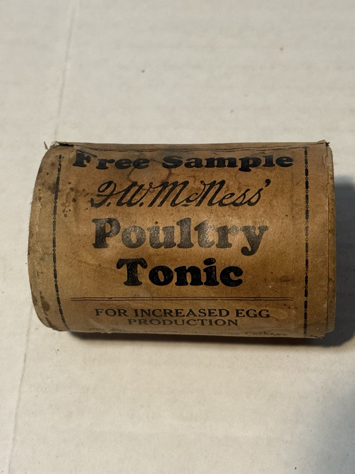 vintage F.W. McNess Poultry Tonic 