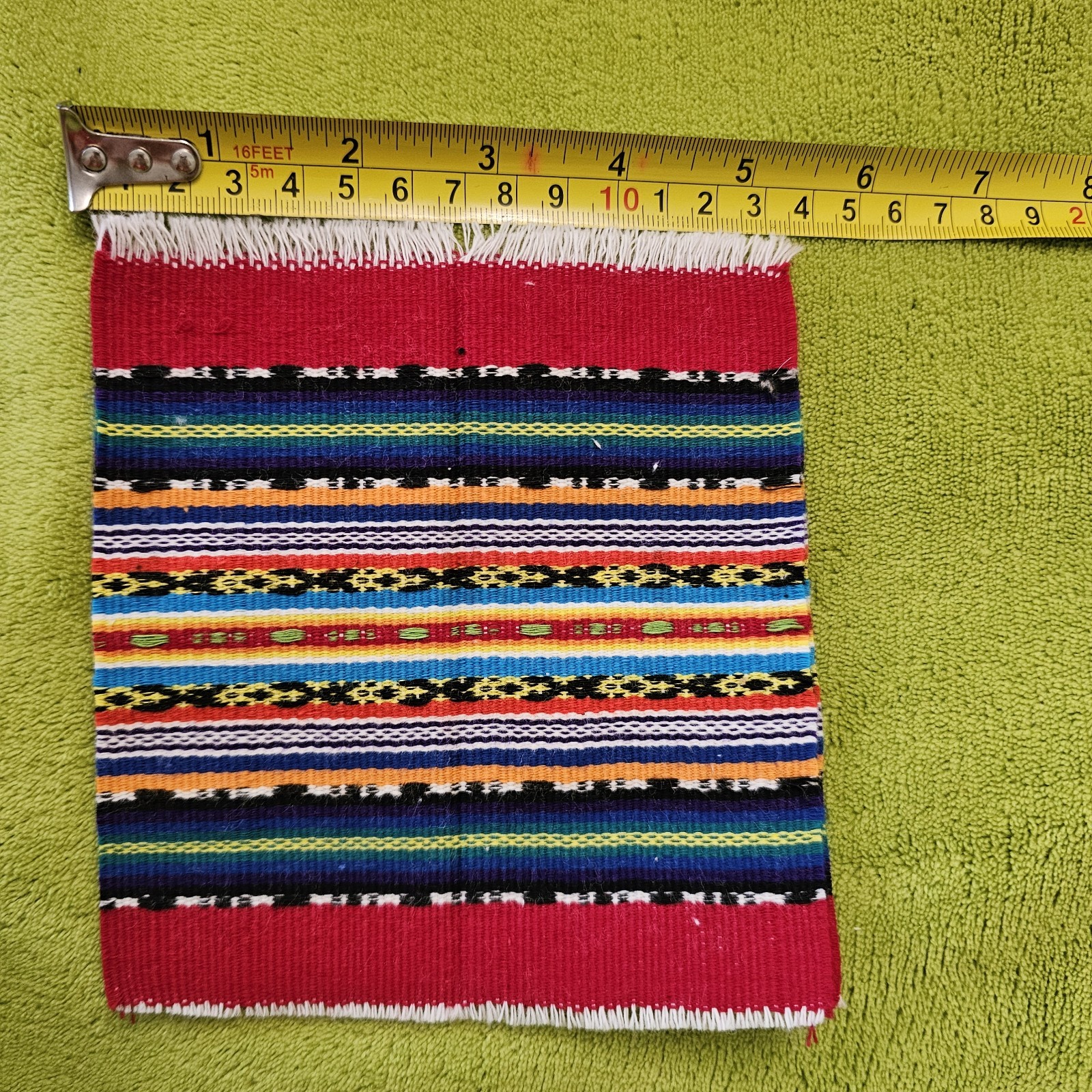 Rare Guatamalan Handwoven Vtg Napkins Servilletas Vibrant Hand Stitched 8170