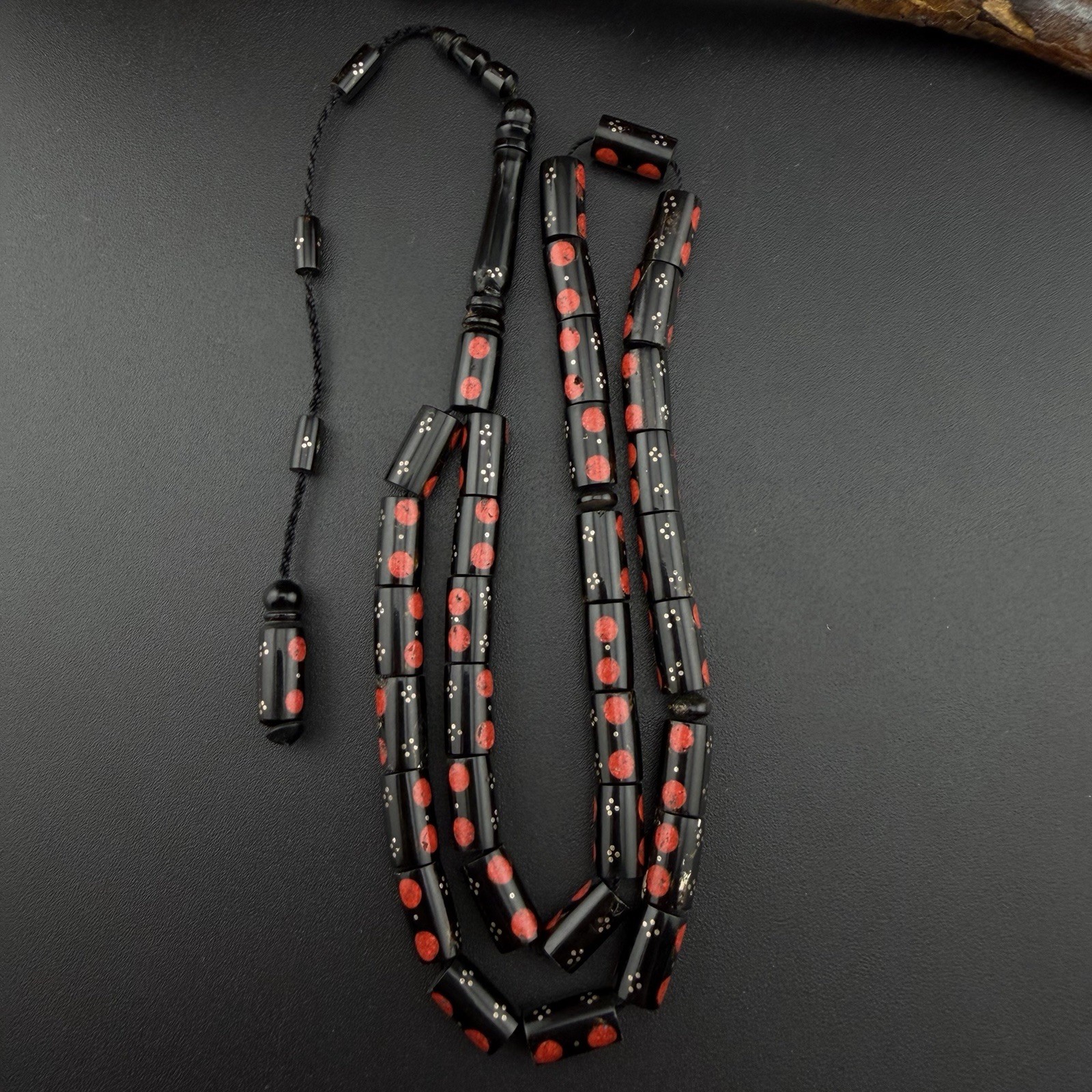 Handmade Yusur 33-bead Islamic Prayer Rosary  مسباح سبحة يسر مطعم مرجان