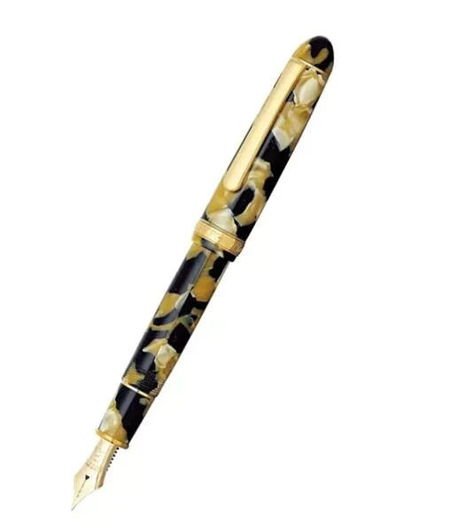 PLATINUM #3776 Celluloid Fountain Pen CALICO GT Fine Nib PTB-35000S#67-3 new 