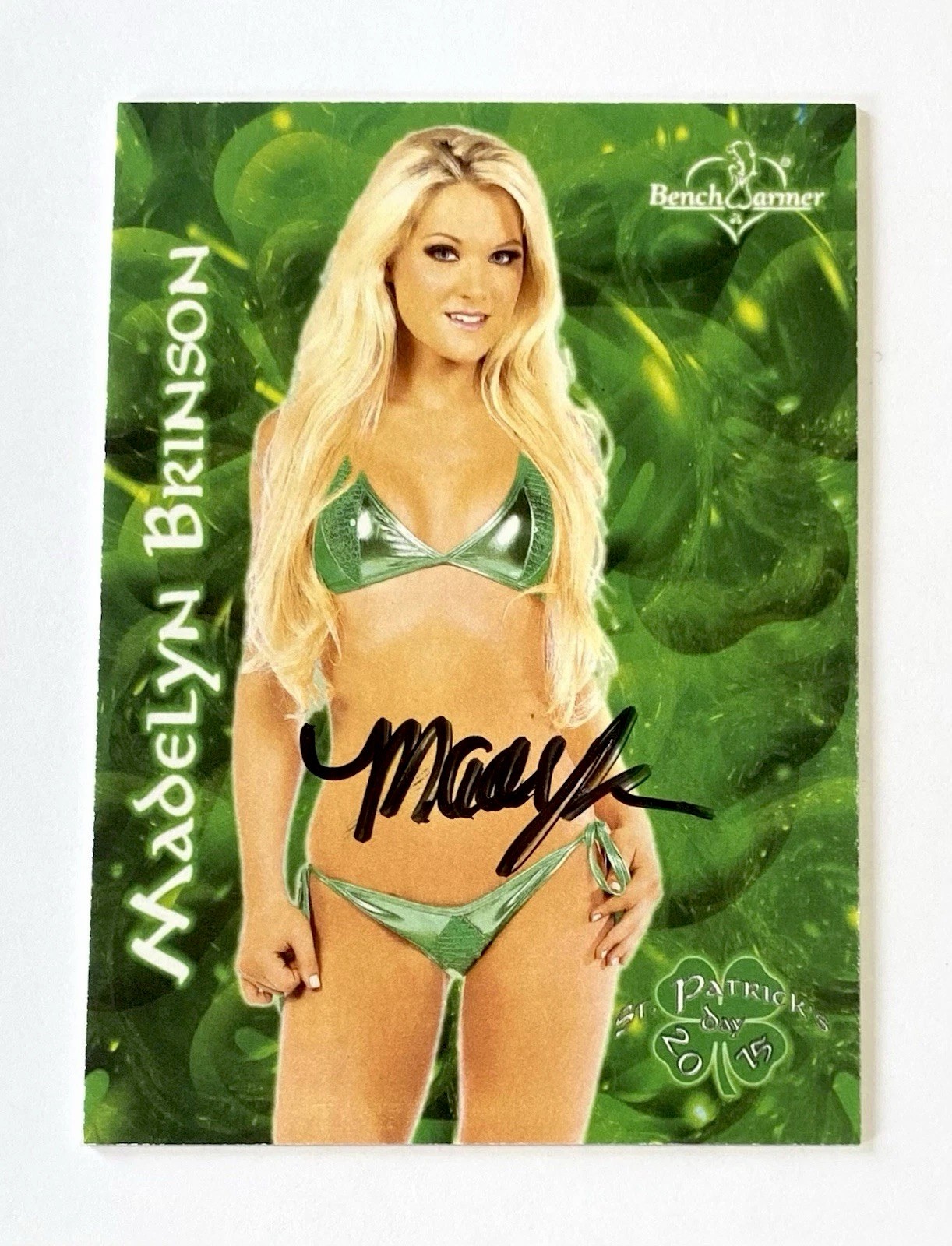 2015 Bench Warmer St. Patrick’s Day Black Ink Auto Madelyn Brinson