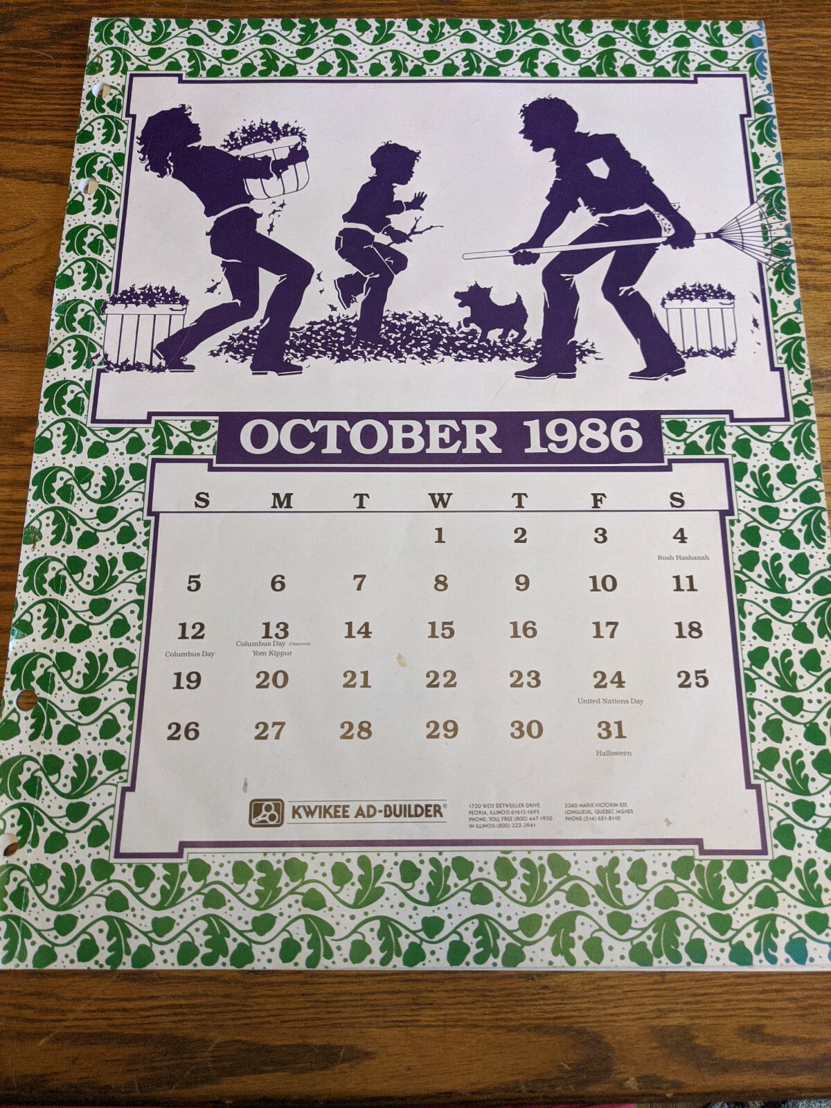 PRINT MEDIA SERVICE OCTOBER 1986 HALLOWEEN RARE ART VTG BINDER BOOK