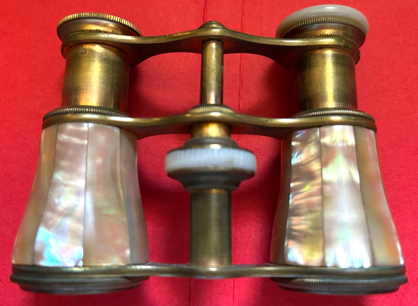 Antique French Opera Glasses/ W CASE original Engraved   BOSTON COMMON 1902