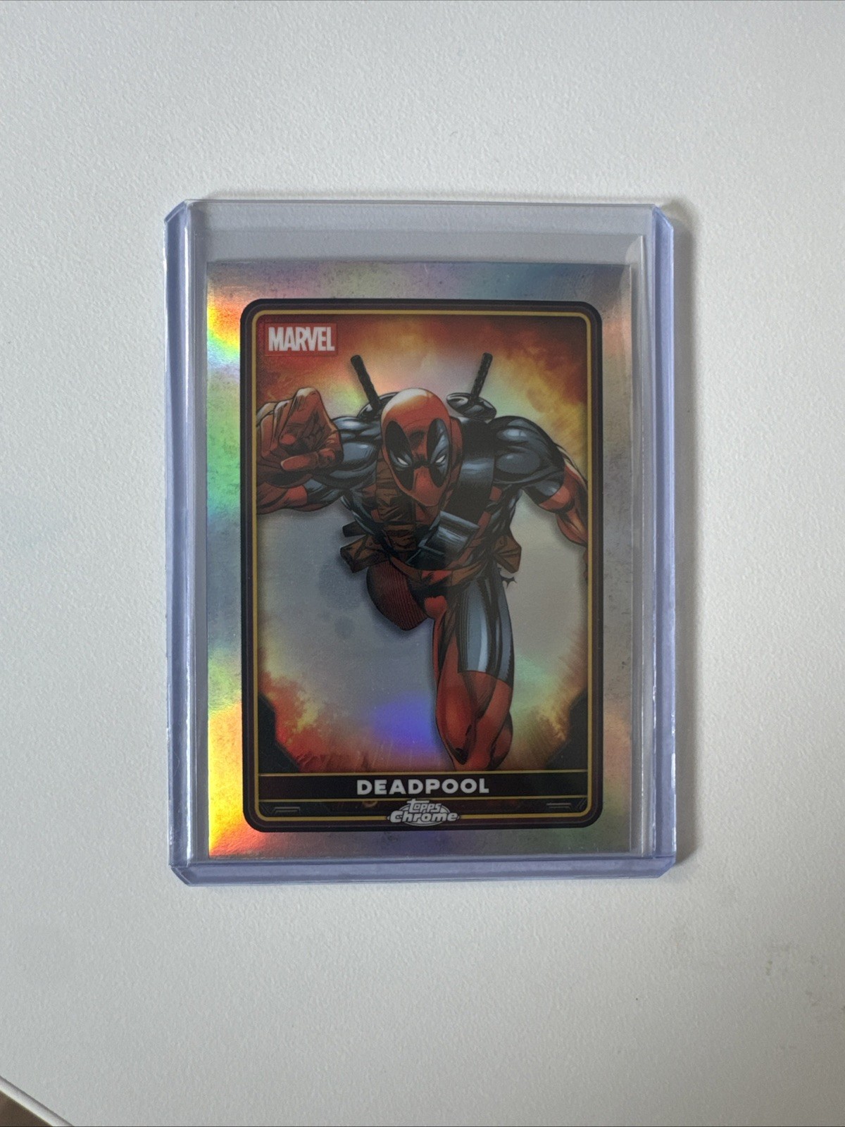 Deadpool Refractor 2025 Topps Chrome Marvel Deadpool #1 True Silver Refractor
