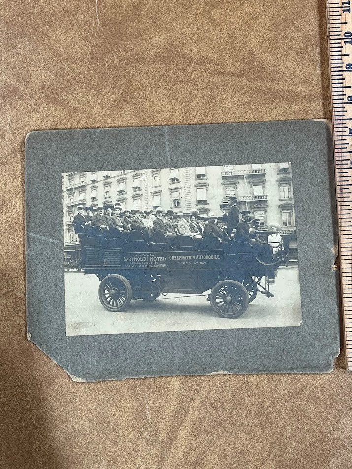 PHOTOGRAPH BARTHOLDI HOTEL OBSERVATION AUTOMOBILE 5\
