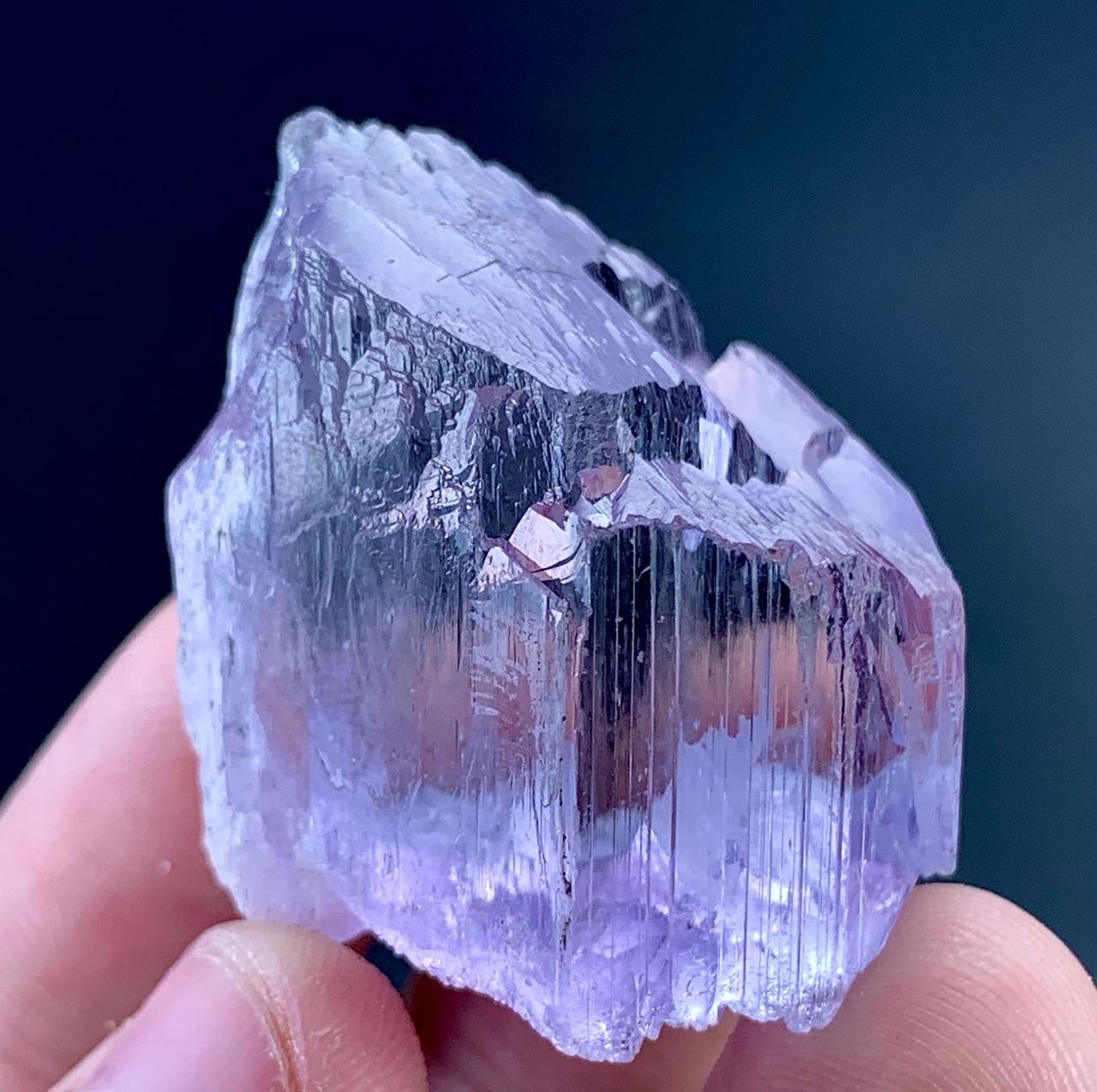 165 Carat Natural Purple Etched kunzite Crystal Specimen From Afghanistan