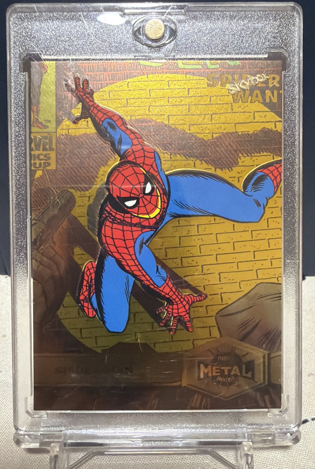 2022 Skybox Marvel Universe Metal Spider-Man #176 🔥 SPIDER-MAN GOLD FX HIGH🔥