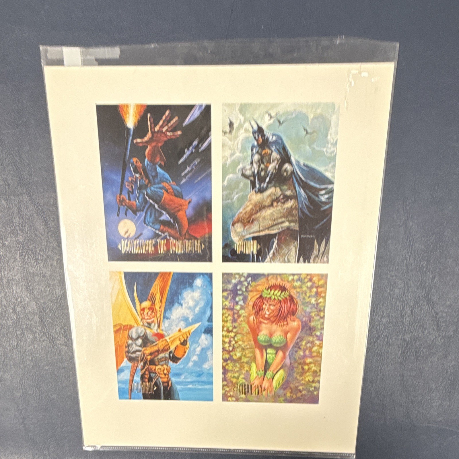 Rare 1994 Skybox Master Series DC Comics 4 Card Poster