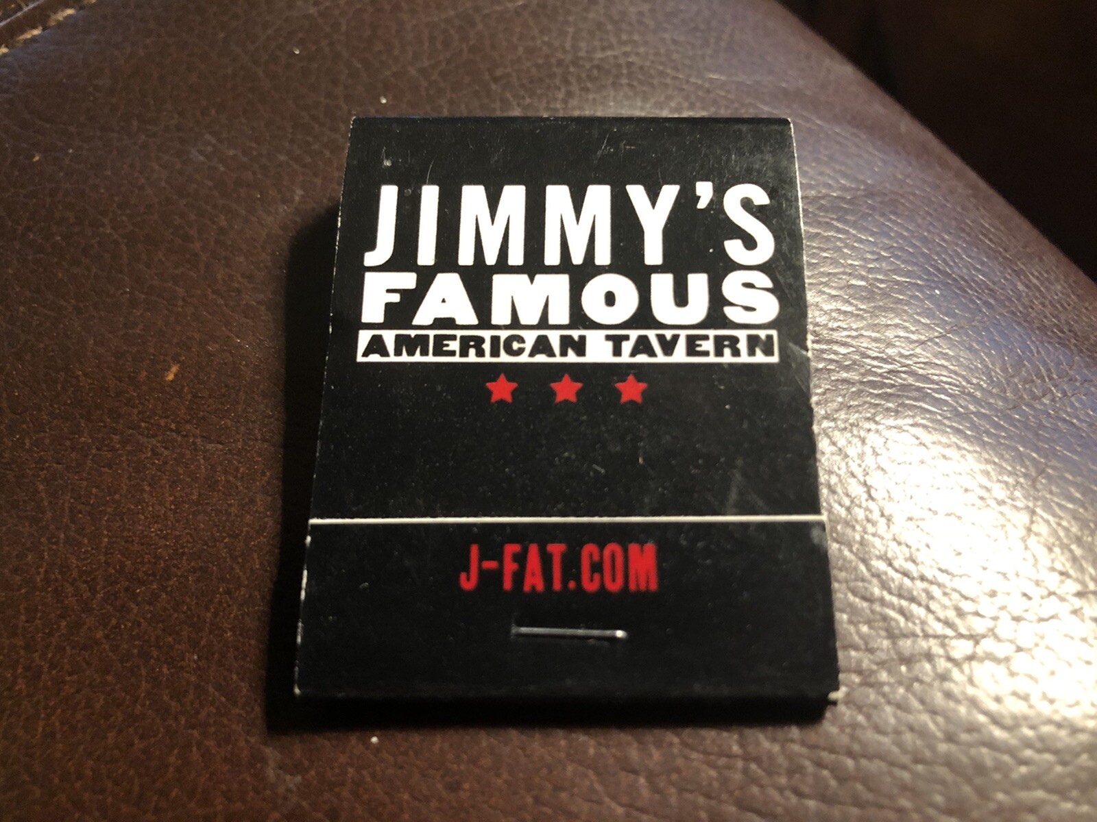 Jimmy’s Famous American Tavern, San Diego, CA, Full Unstruck Matchbook Jimmy’s Famous American Tavern, San Diego, CA, Full Unstruck Matchbook