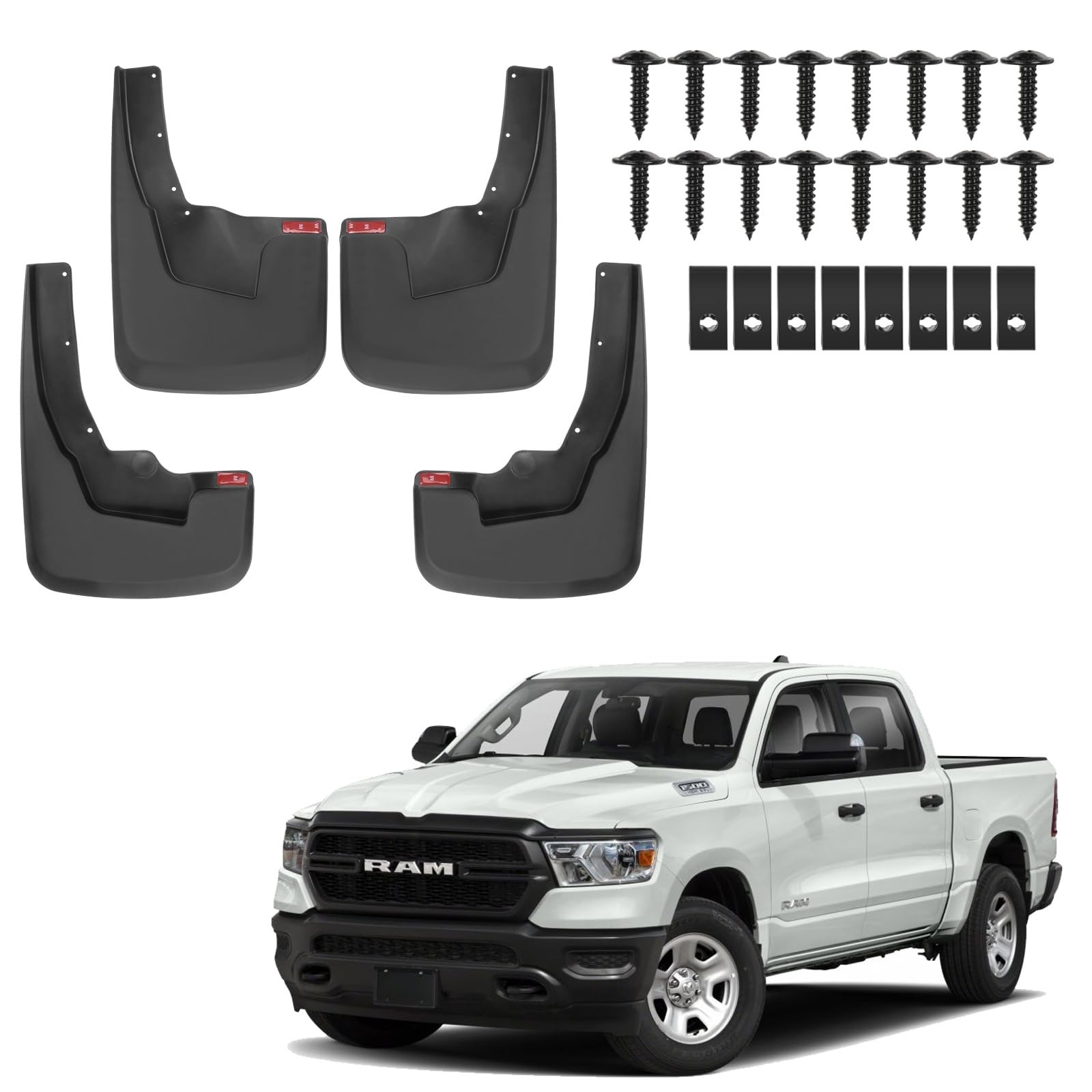 Mud Flaps Splash Guards for Fit for 2019 2020 2021 2022 2023 2024Doge Ram 150...