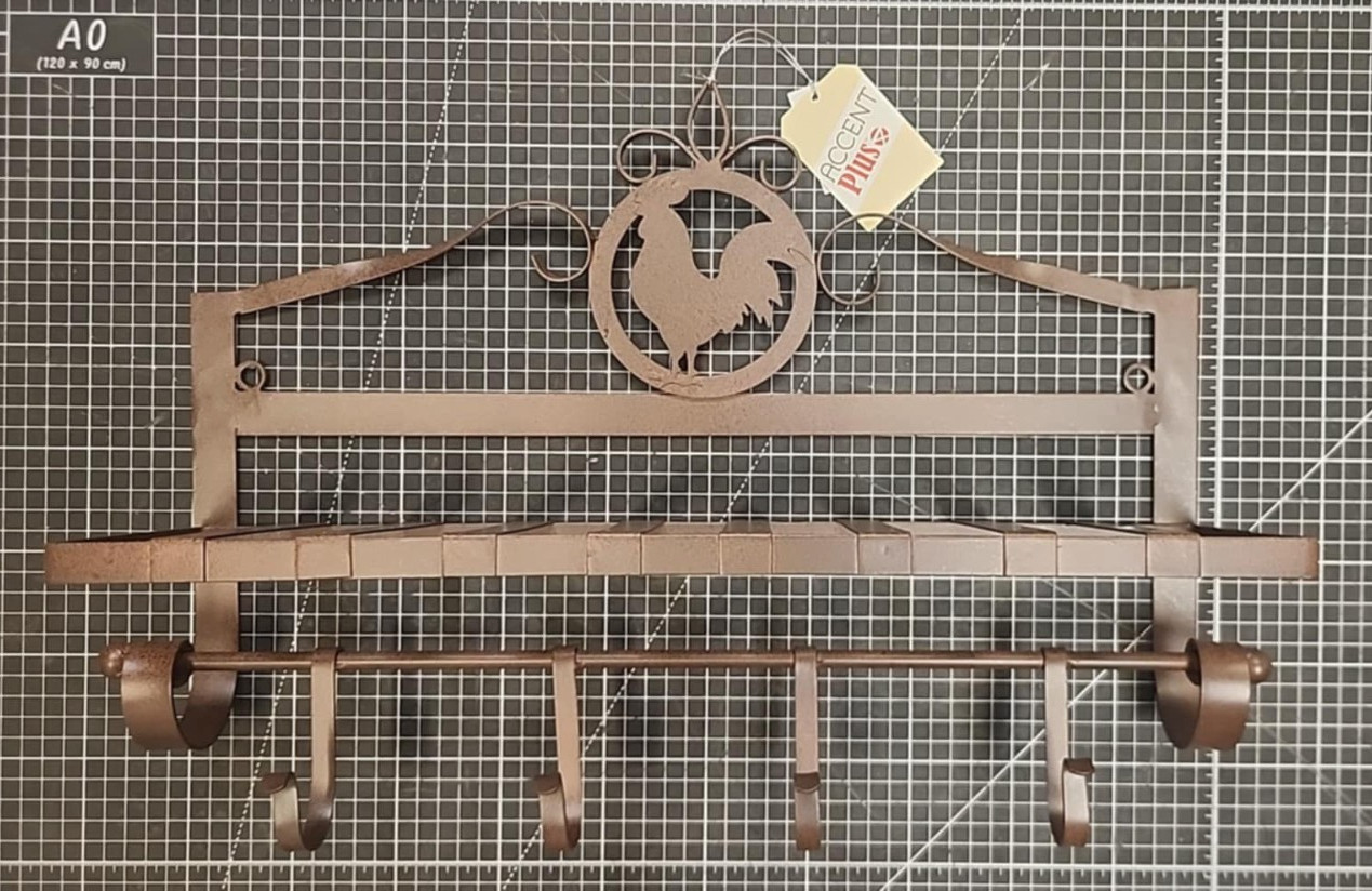 Accent Plus Rooster Wall Rack