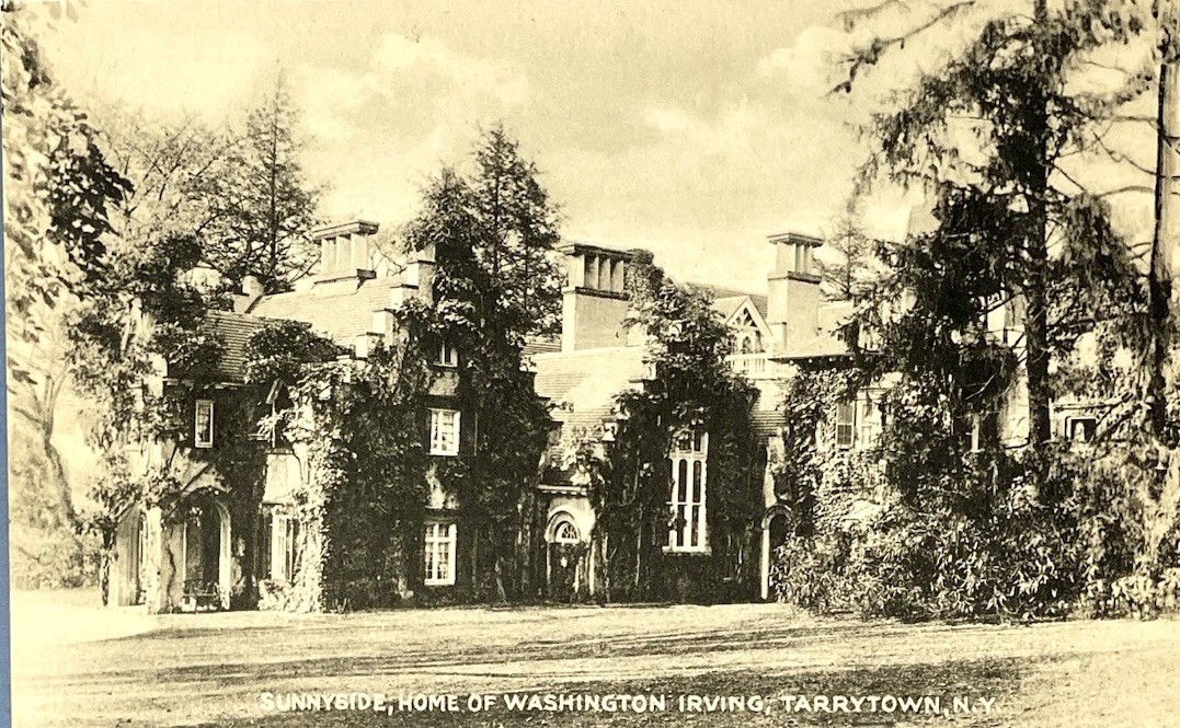 Sunnyside, Home of Washington Irving, Tarrytown NY Vintage Postcard E28