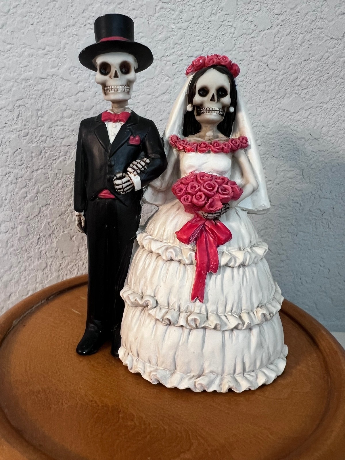 Vintage-2000 Summit Eternally Yours Skeleton Bride Groom Wedding Figurine Gothic