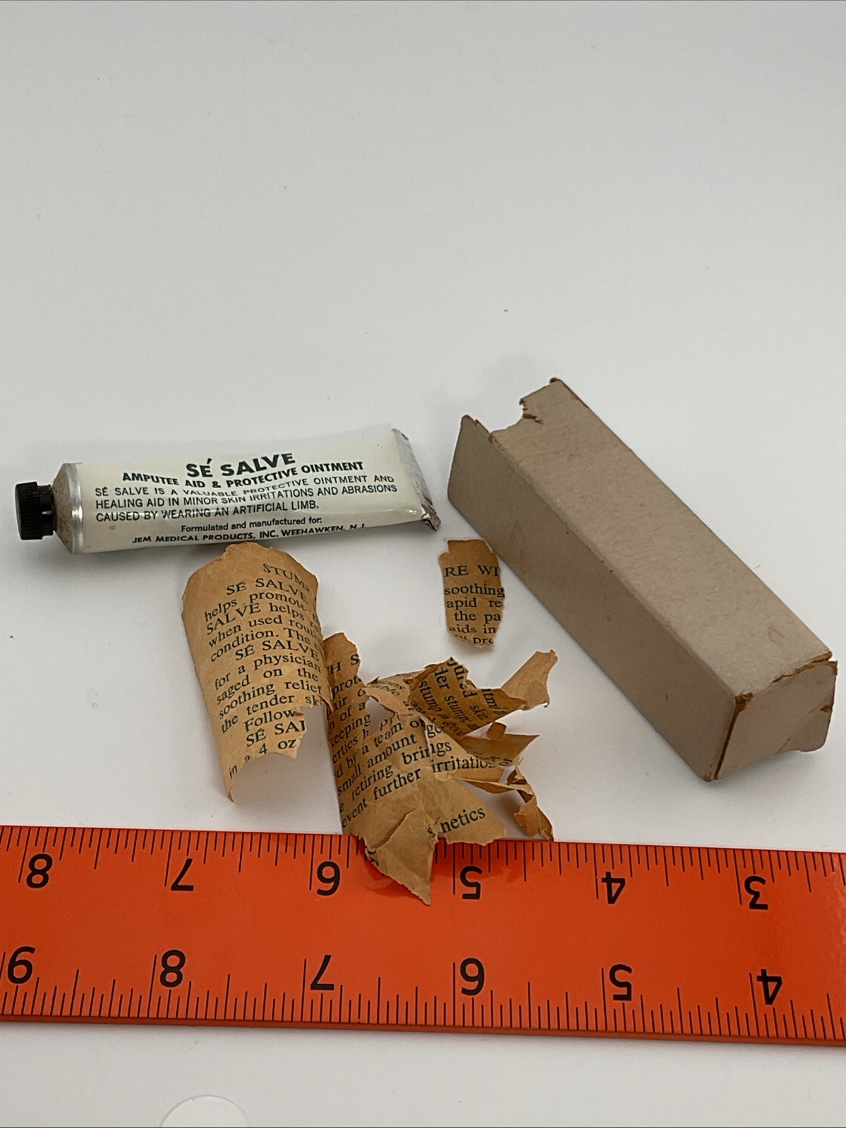 Antique Se’ Salve Amputee Aid & Protective Ointment For Limbs Sample