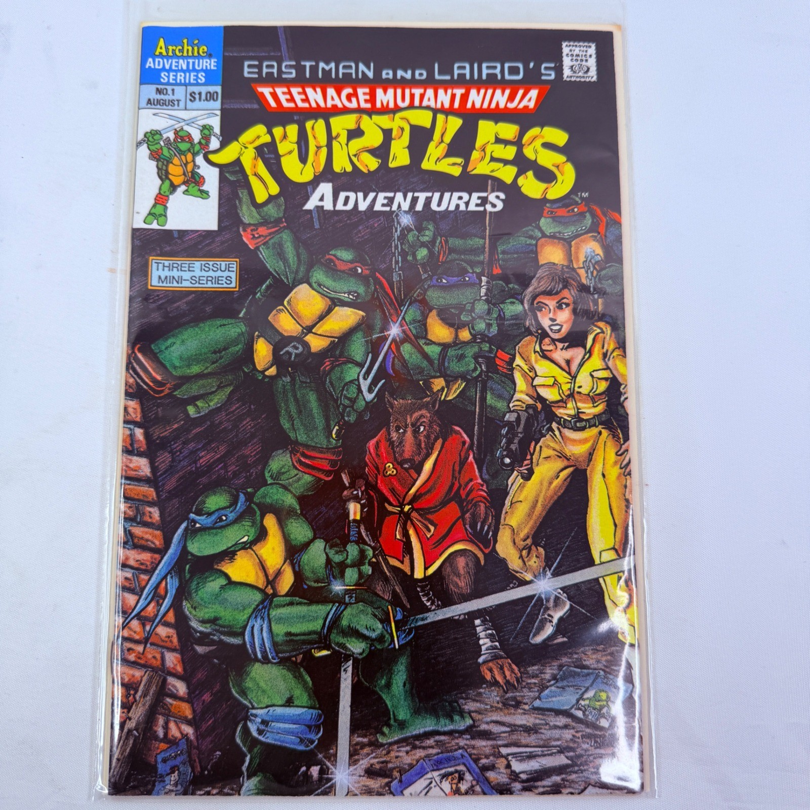 Archie Comics TMNT Adventures No 1 1988 Eastman Laird 1st Krang ninja turtle