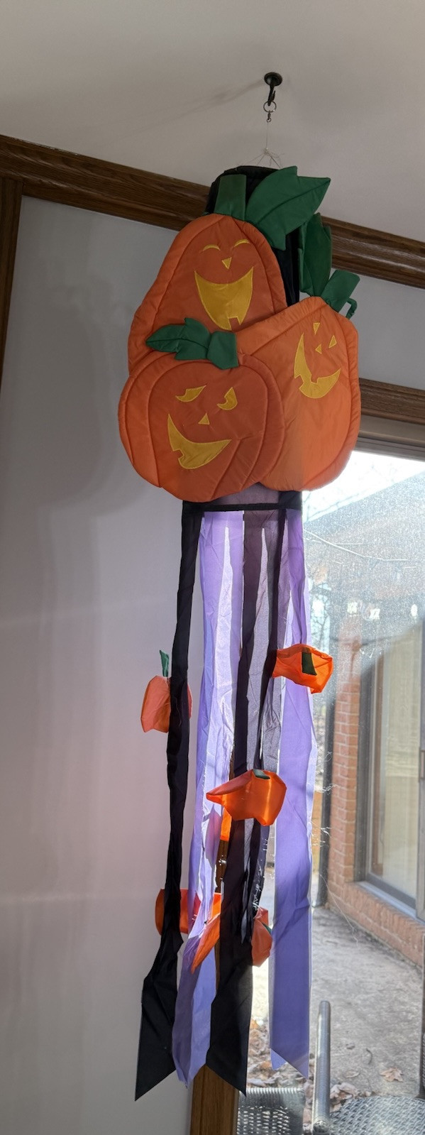 Vintage Halloween Jack-o-lantern Windsock Outdoor Fall Autumn Holiday Decor