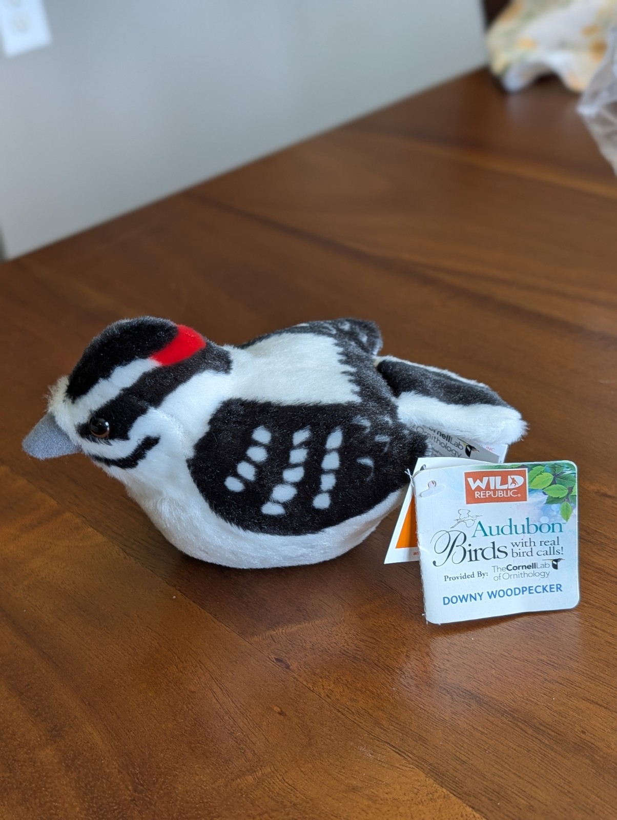 Wild Republic Audubon Birds Downy Woodpecker With Real Bird Call