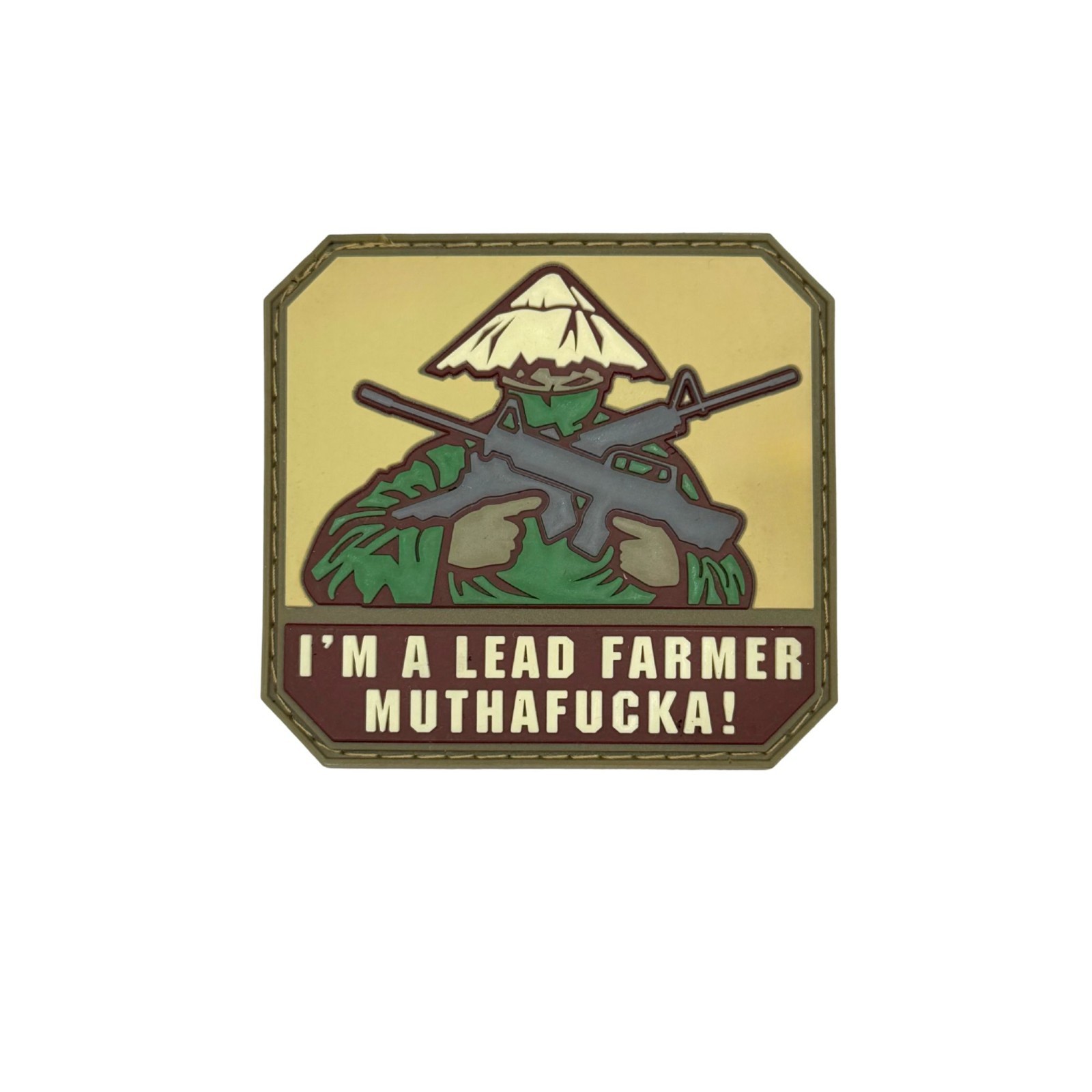 Im a Lead Farmer Mxthfxcka Funny Patch PVC 3.0 Inch Hook Fastener