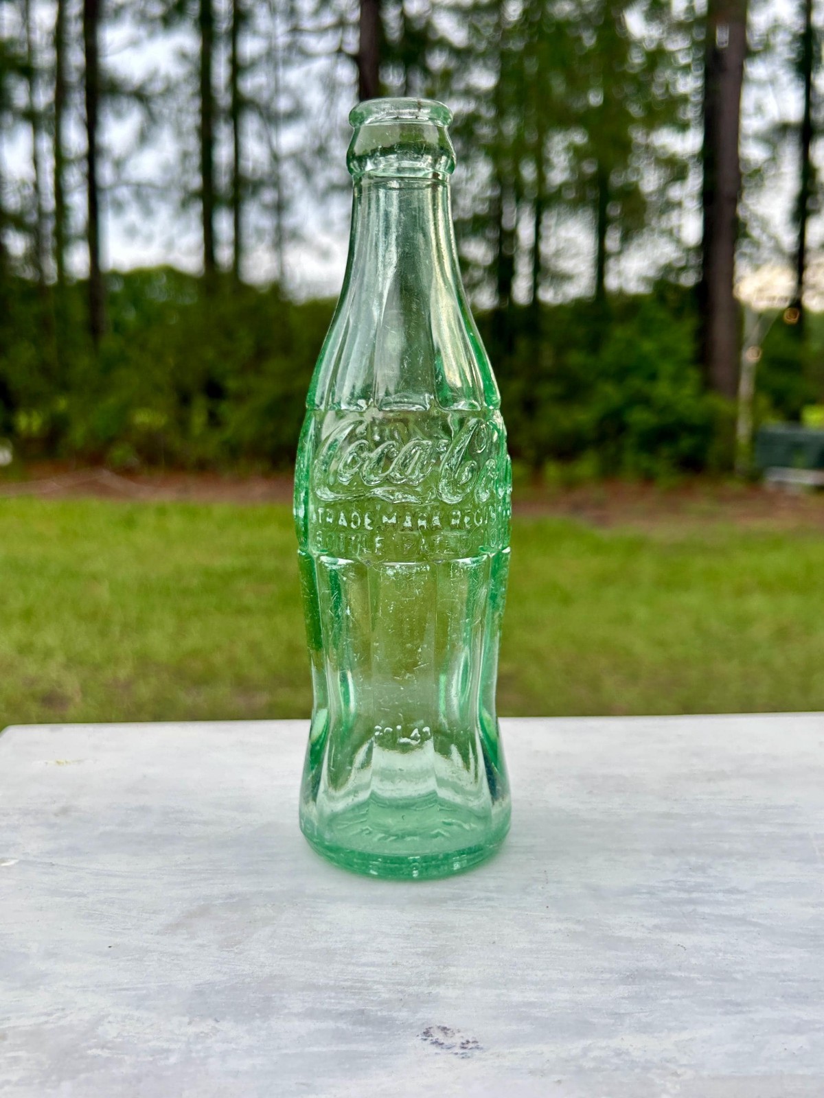 1940 Coca-Cola Bottle Waycross GA Laurens Glass D-105529 Hobbleskirt 6oz Georgia