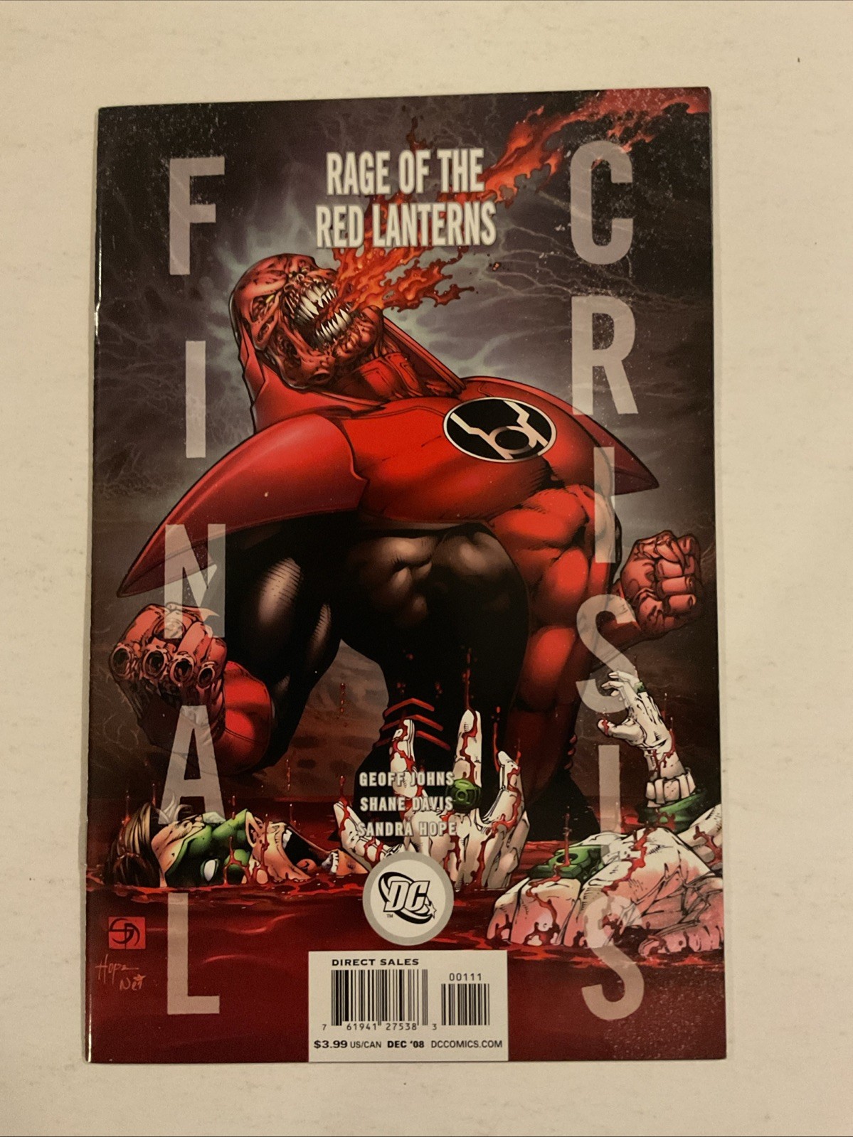 Final Crisis Rage Of The Red Lanterns #1 DC Comics 2008