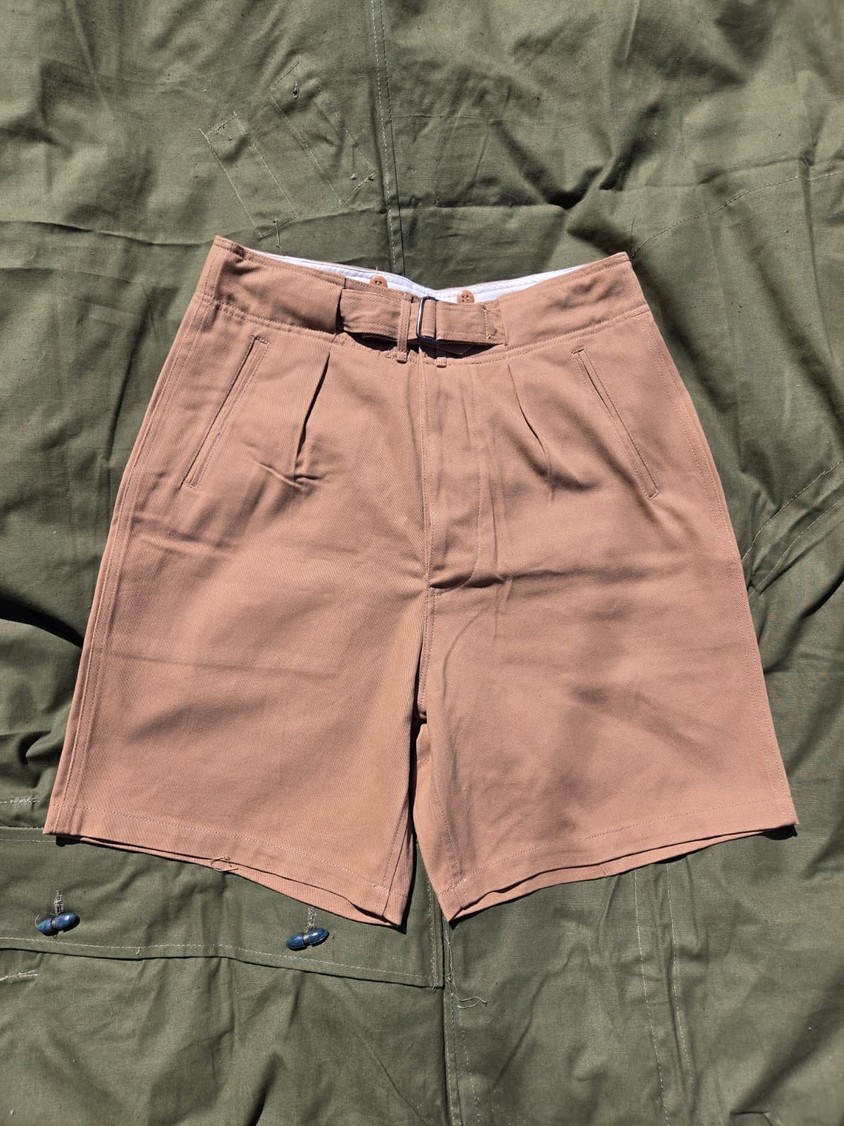 WWII German Luftwaffe LW Tropical Shorts (vintage 1930s 1940s menswear shorts)