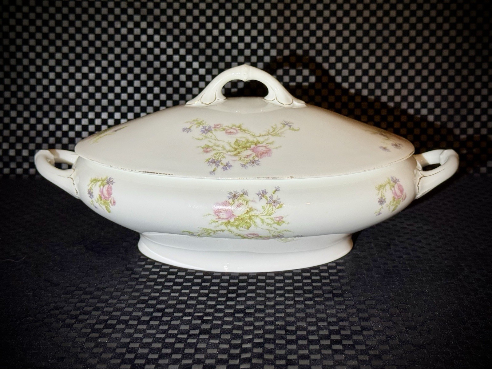 Antique German Covered Tureen Portland Bavaria Jaeger & Co c.1898–1923
