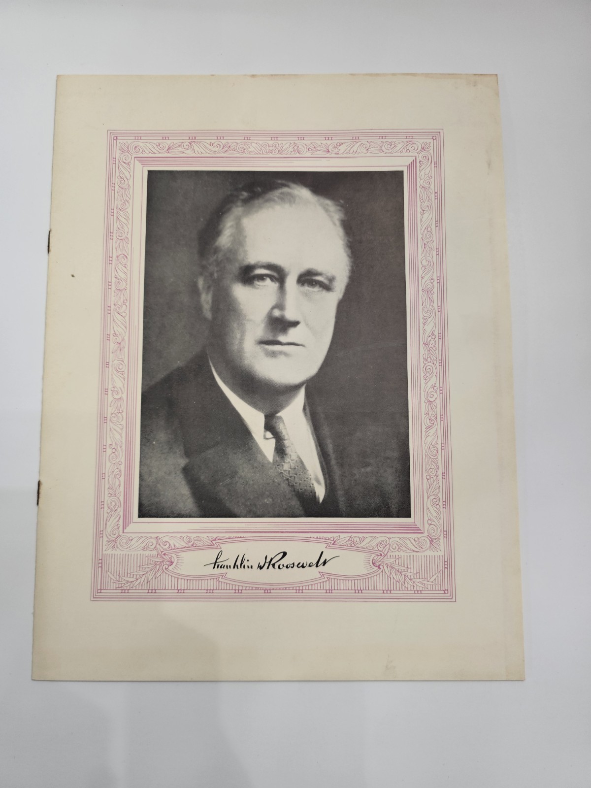 RARE 1936 Arkansas Centennial Program FDR & Eleanor Roosevelt Portrait Booklet