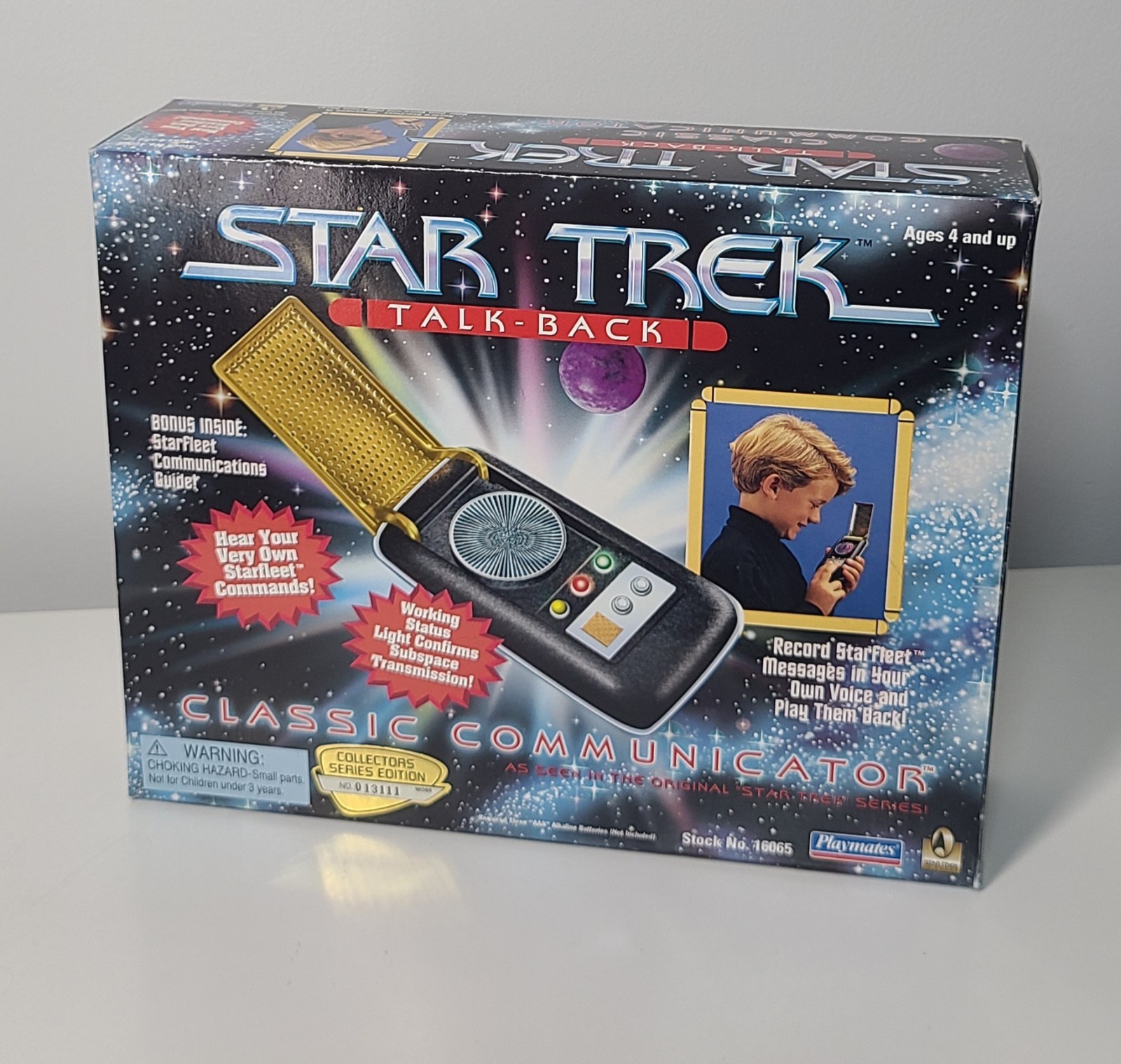  Star Trek Talk-Back Classic Communicator 1996 Opened, But Unused