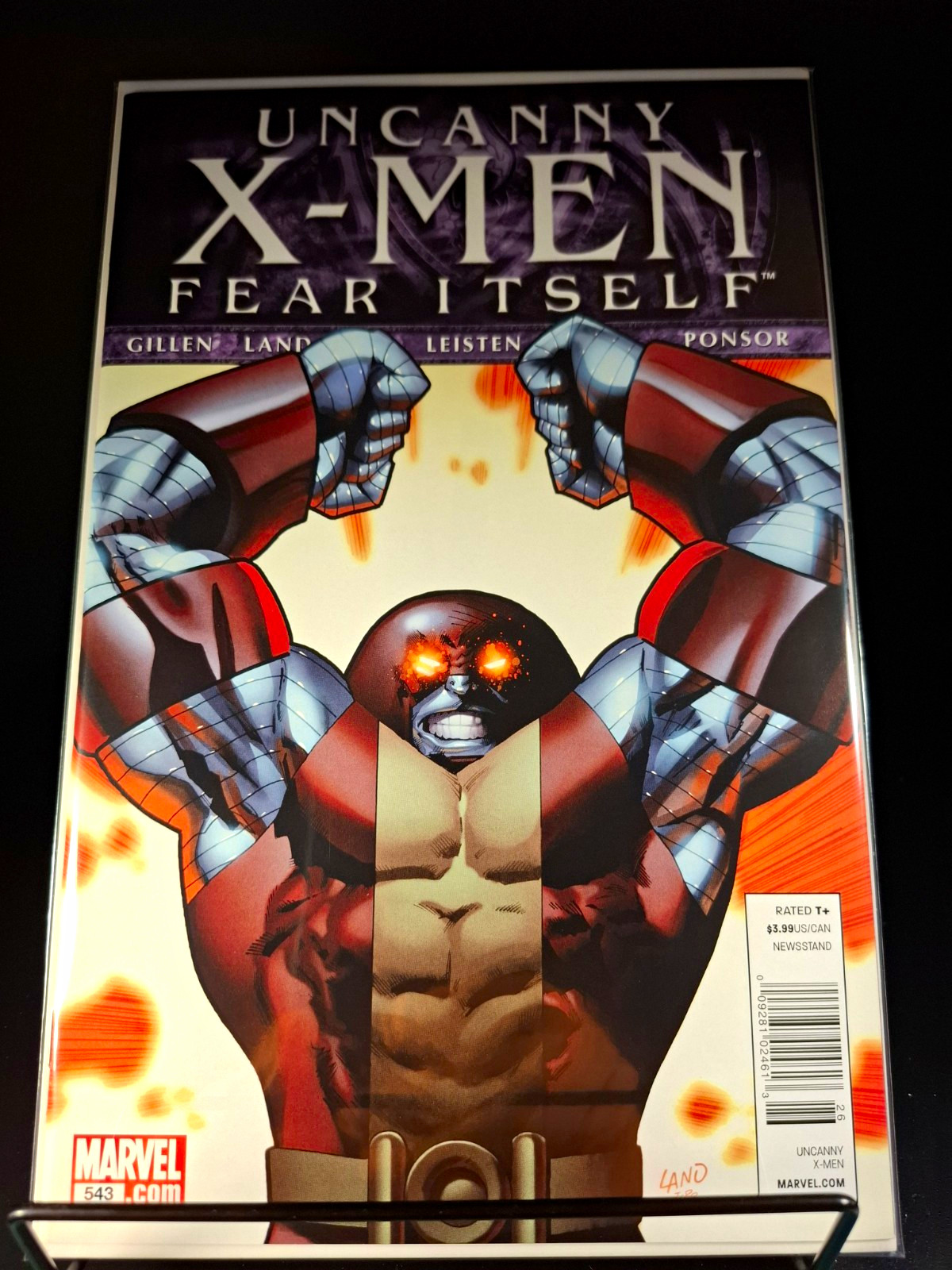 Uncanny X-Men #543 2011 Colossus as Juggernaut  RARE NEWSSTAND  NM